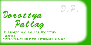 dorottya pallag business card